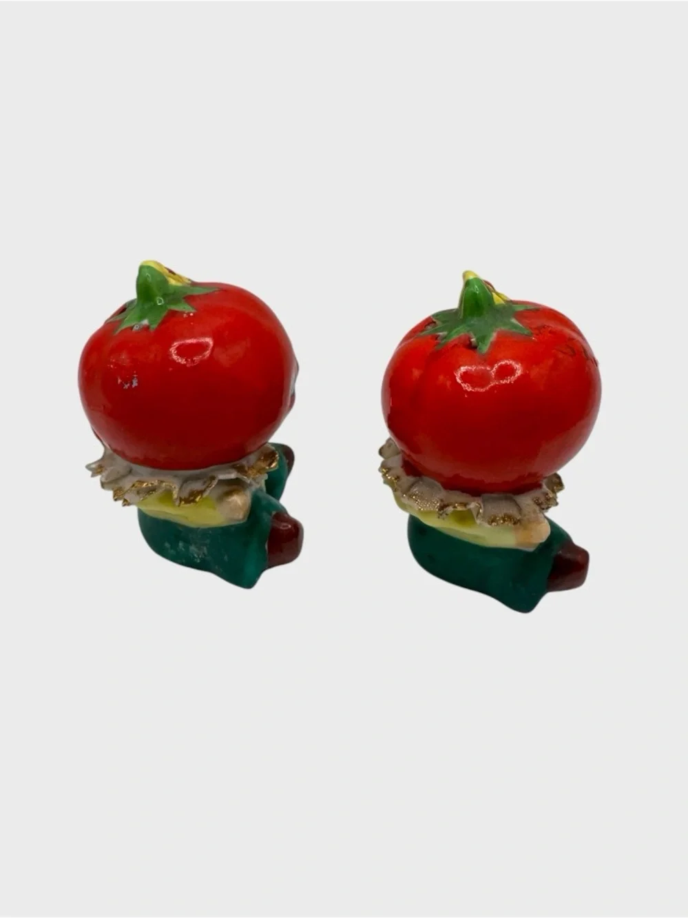 Vintage Red Anthropomorphic Tomato Shakers